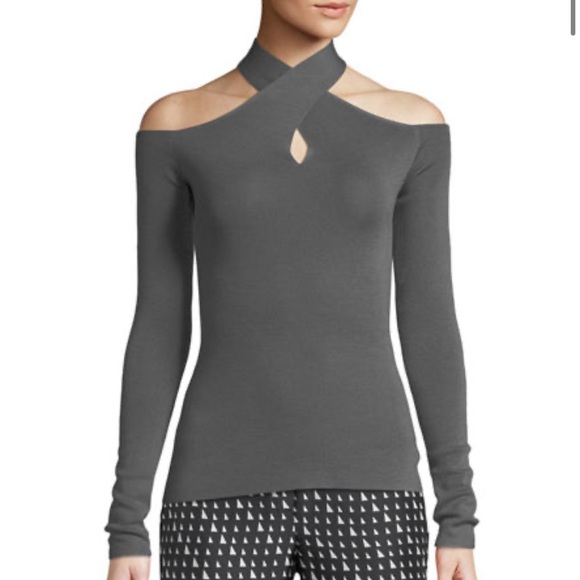 Theory Sweaters - Theory Mock Neck Crossover pullover sweater NWT